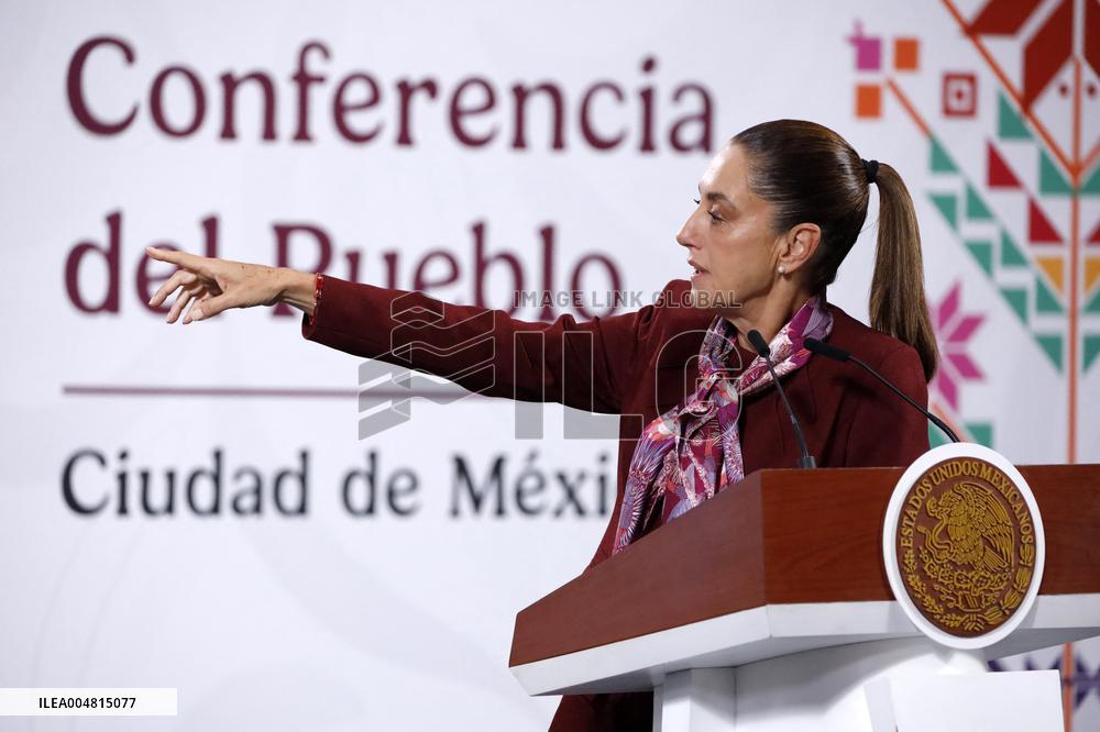 Mexico s President Claudia Sheinbaum Holds Briefing - Mexico