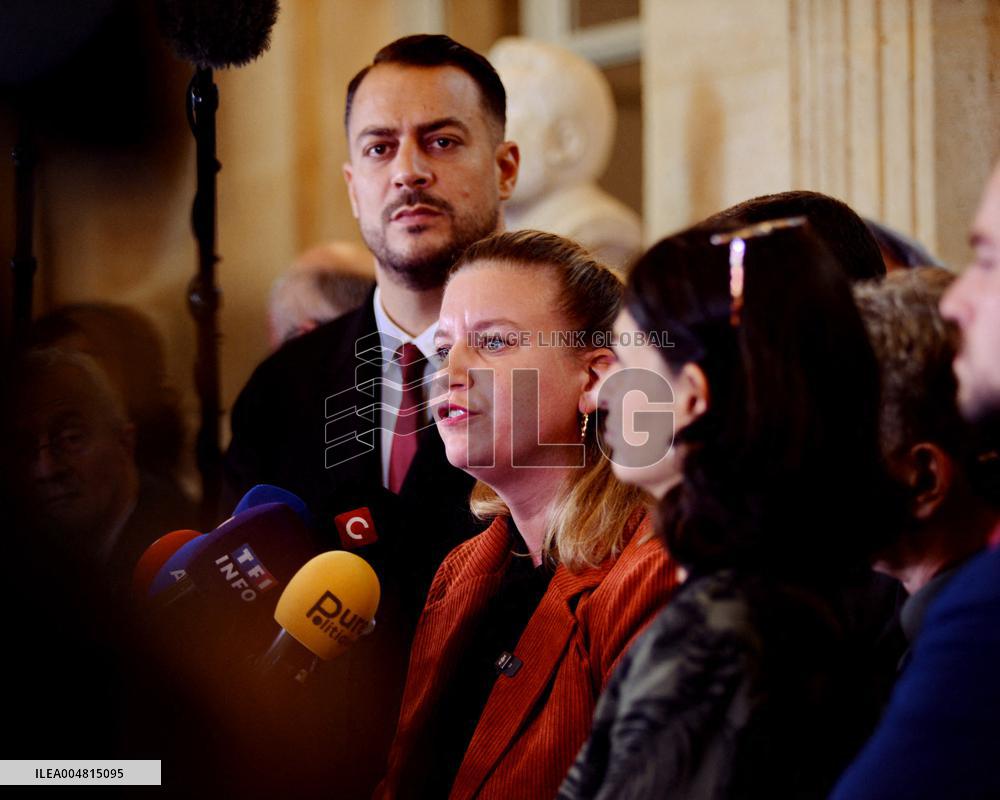 Motion De Censure Vote at The National Assembly - Paris