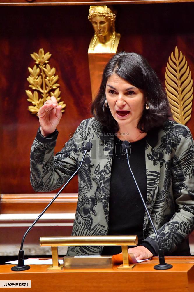 Motion De Censure Vote at The National Assembly - Paris