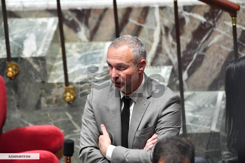 Motion De Censure Vote at The National Assembly - Paris