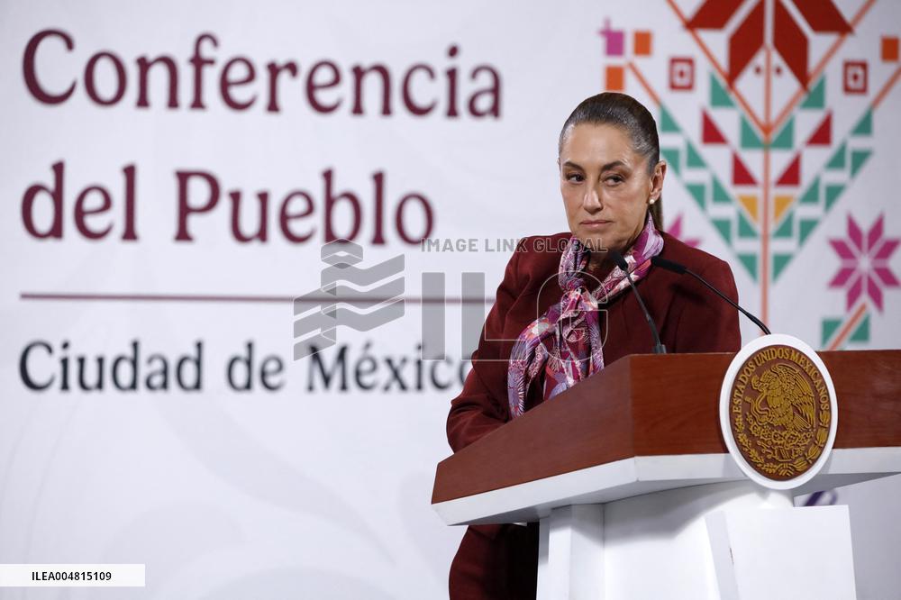 Mexico s President Claudia Sheinbaum Holds Briefing - Mexico