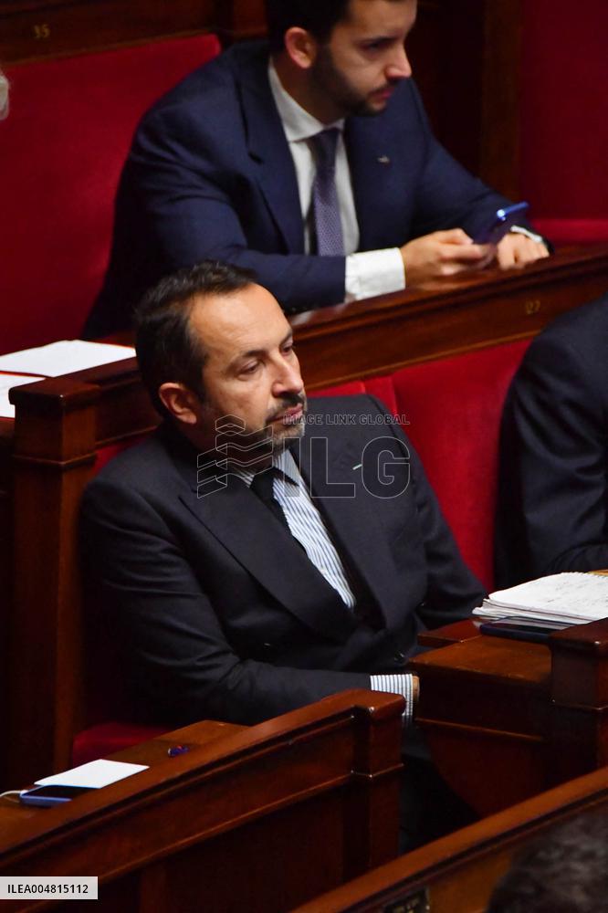 Motion De Censure Vote at The National Assembly - Paris