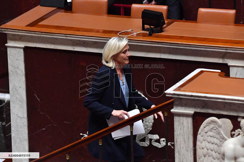 Motion De Censure Vote at The National Assembly - Paris