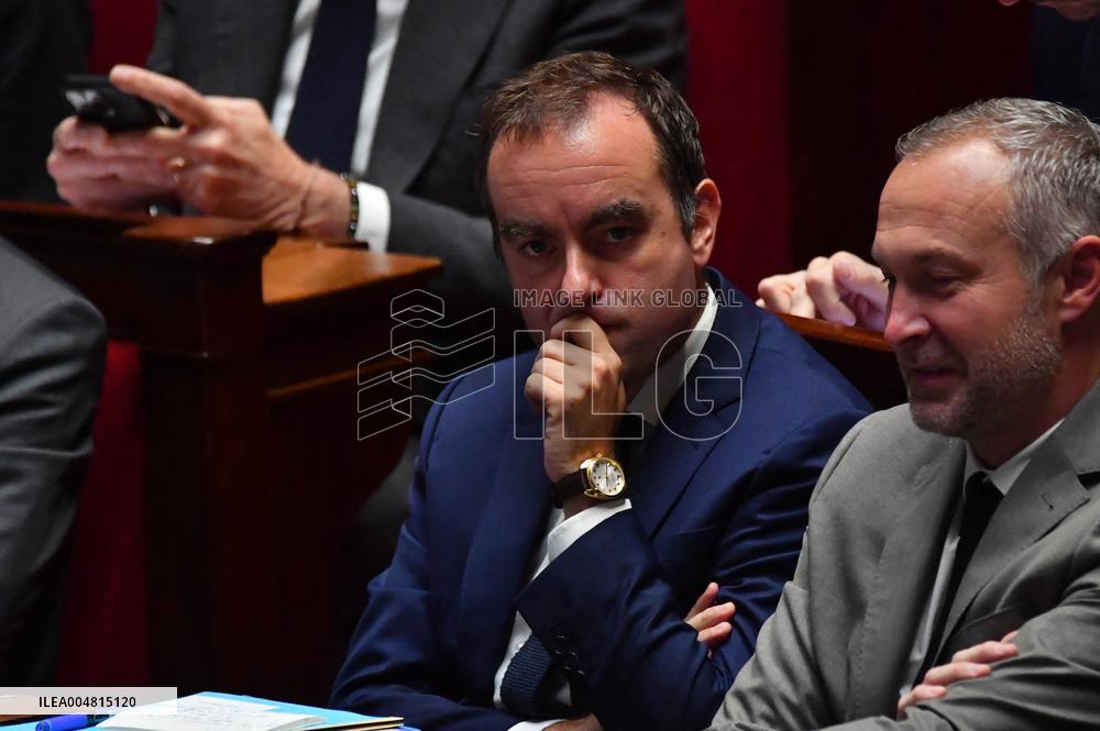 Motion De Censure Vote at The National Assembly - Paris