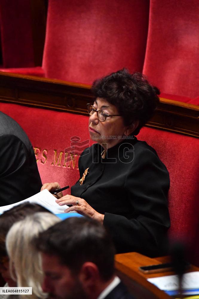 Motion De Censure Vote at The National Assembly - Paris