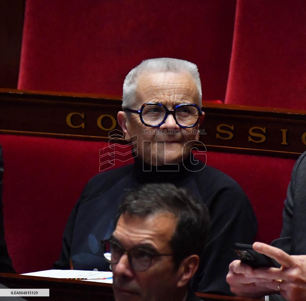 Motion De Censure Vote at The National Assembly - Paris