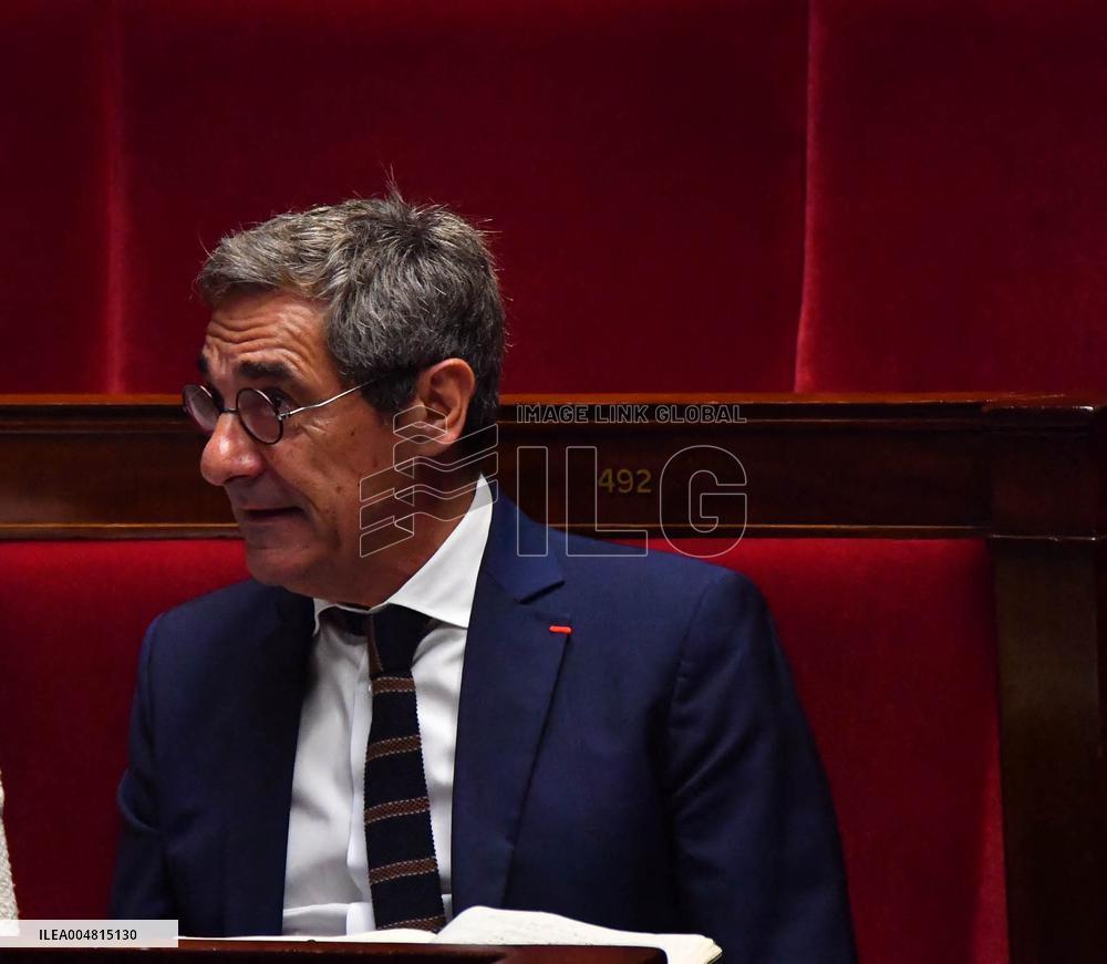 Motion De Censure Vote at The National Assembly - Paris
