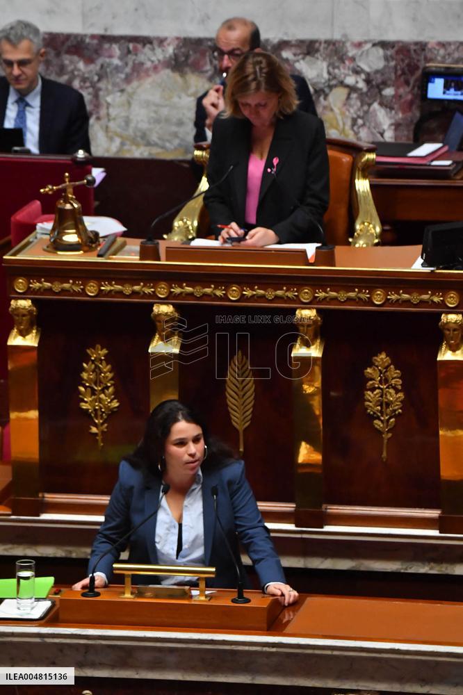 Motion De Censure Vote at The National Assembly - Paris