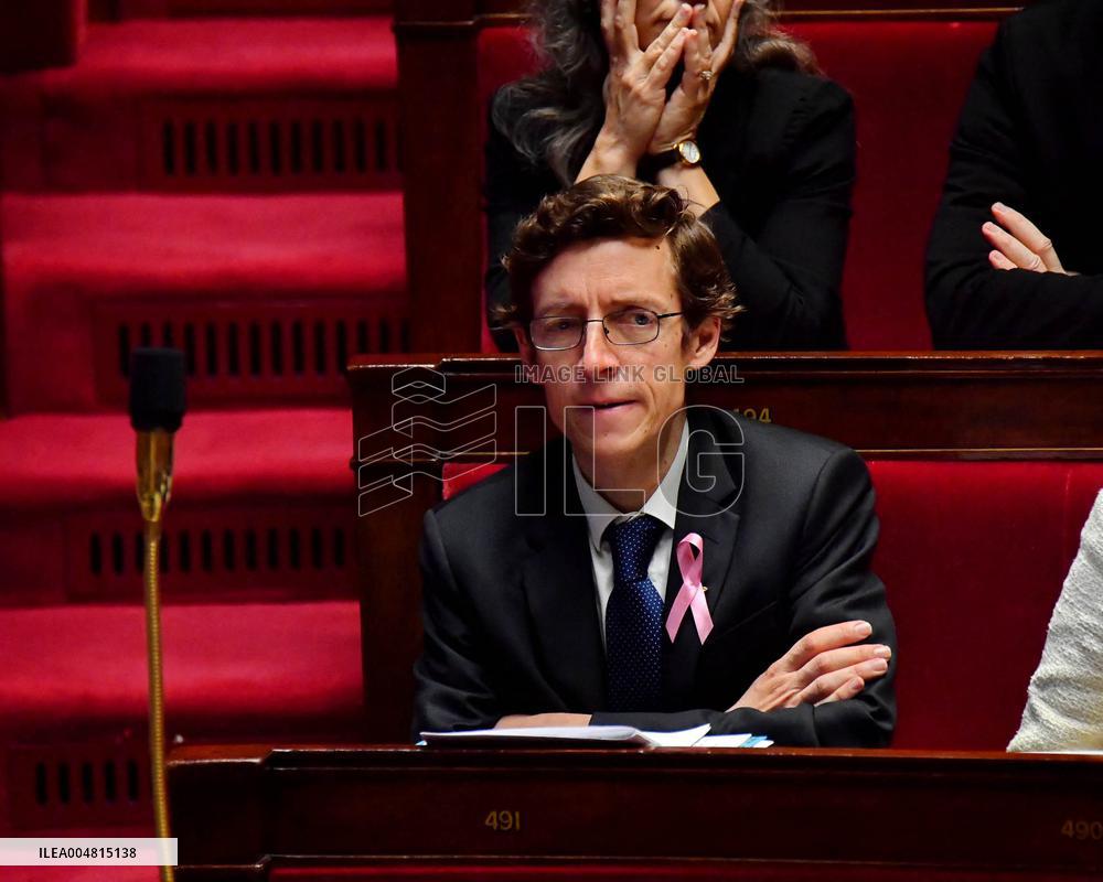 Motion De Censure Vote at The National Assembly - Paris