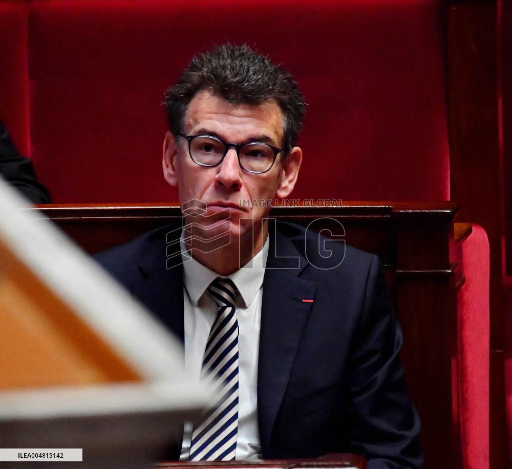 Motion De Censure Vote at The National Assembly - Paris