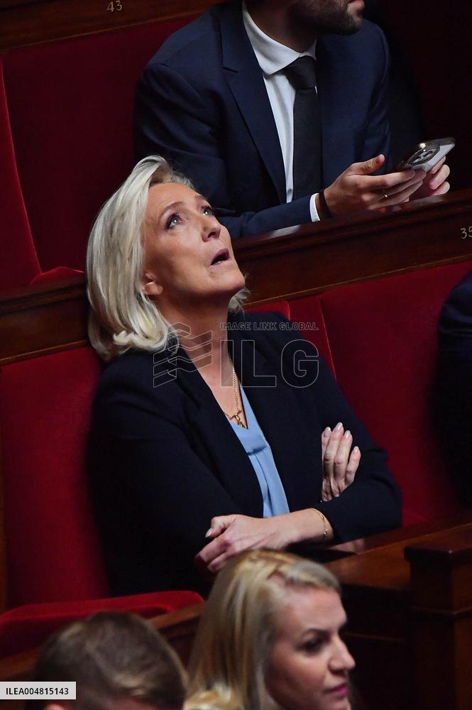 Motion De Censure Vote at The National Assembly - Paris