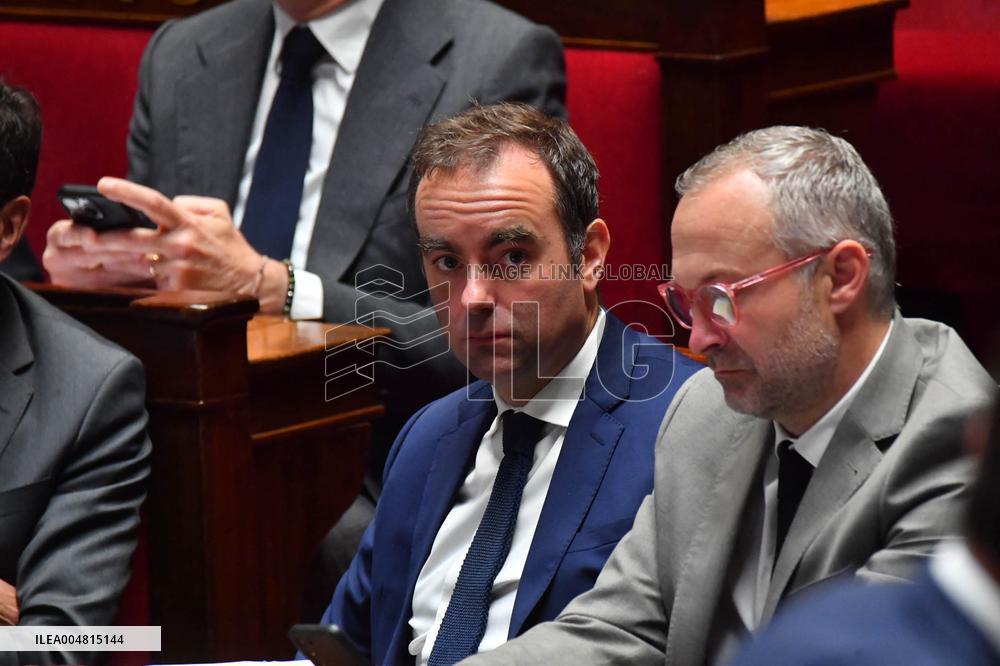 Motion De Censure Vote at The National Assembly - Paris