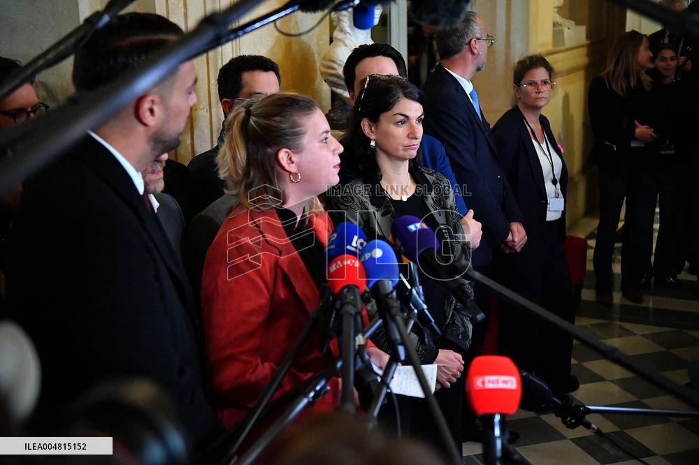 Motion De Censure Vote at The National Assembly - Paris