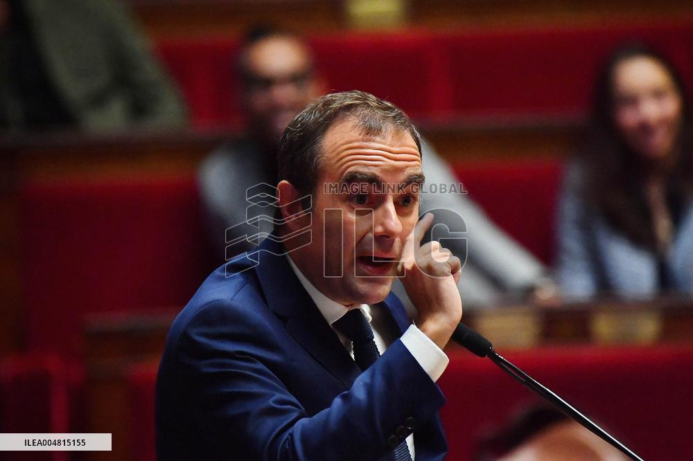 Motion De Censure Vote at The National Assembly - Paris