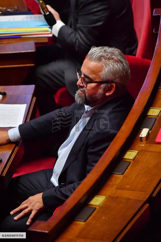 Motion De Censure Vote at The National Assembly - Paris