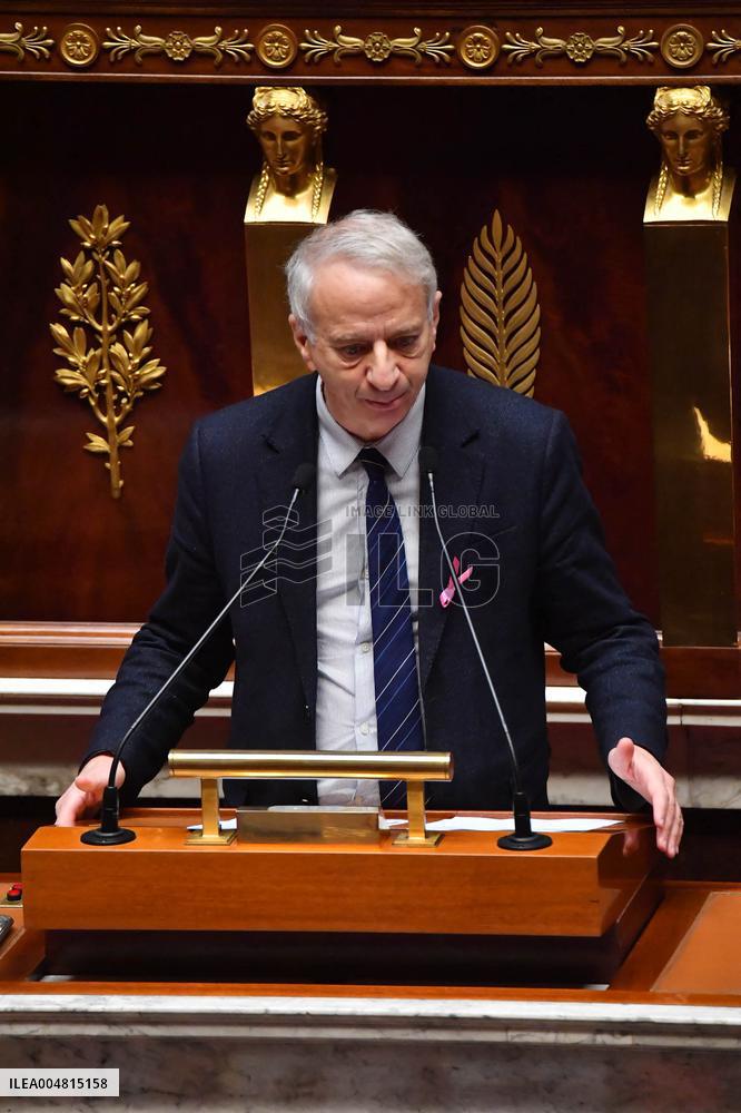 Motion De Censure Vote at The National Assembly - Paris