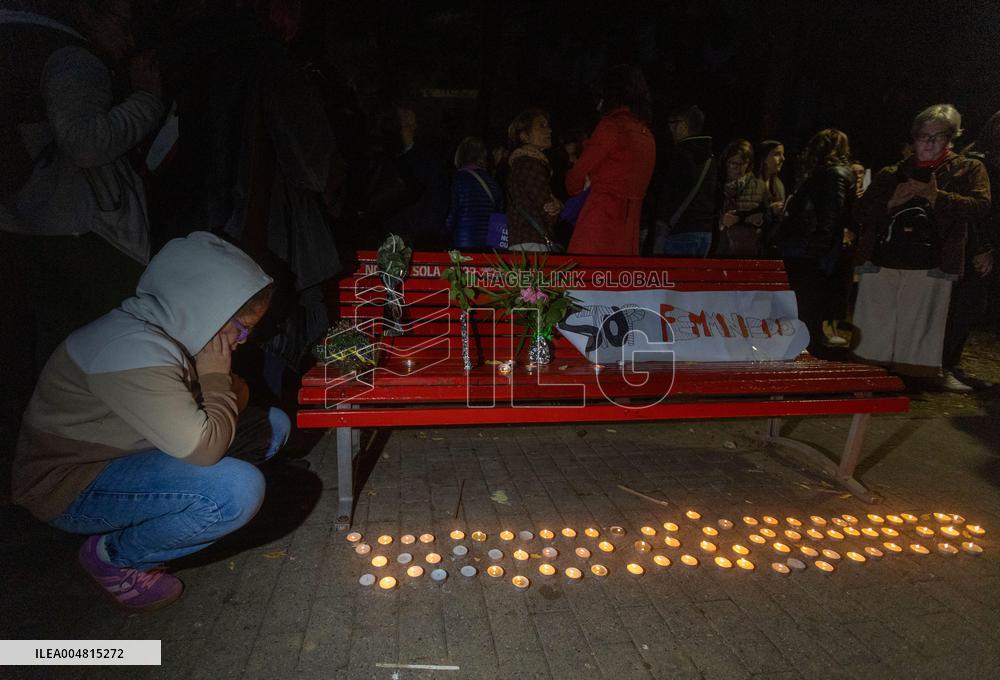 Vigil Held For Femicide Victim - Milan