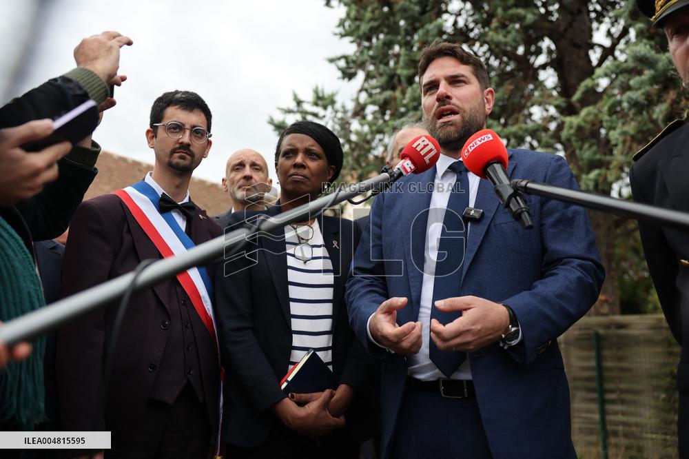 Vincent Jeanbrun on visit in Seine et Marne