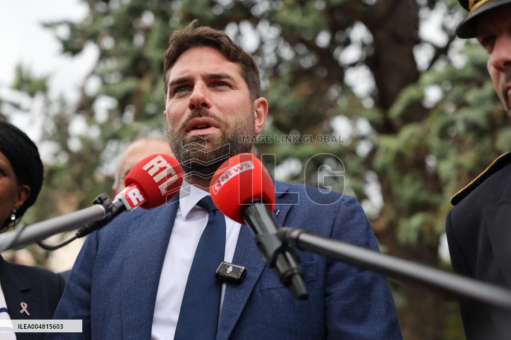 Vincent Jeanbrun on visit in Seine et Marne