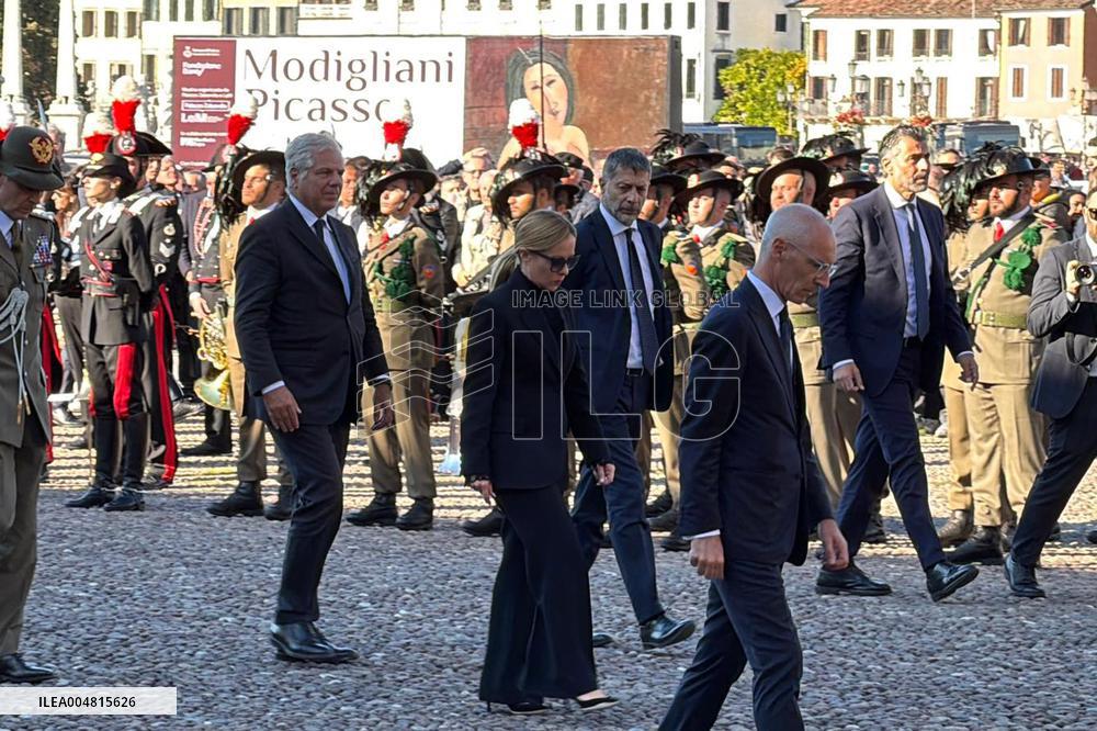 Mattarella and Meloni Attends State Funerals In Padua - Italy