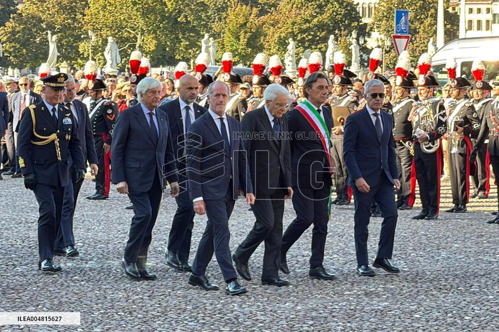 Mattarella and Meloni Attends State Funerals In Padua - Italy