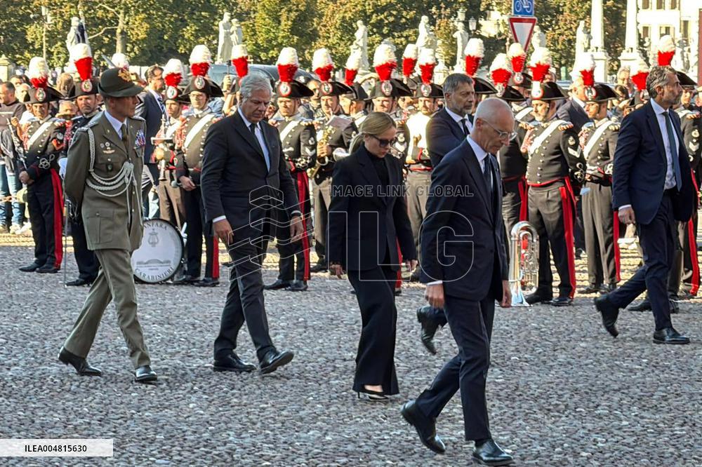 Mattarella and Meloni Attends State Funerals In Padua - Italy