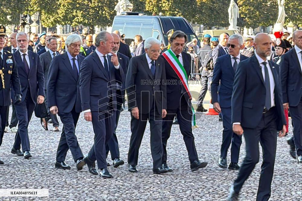 Mattarella and Meloni Attends State Funerals In Padua - Italy