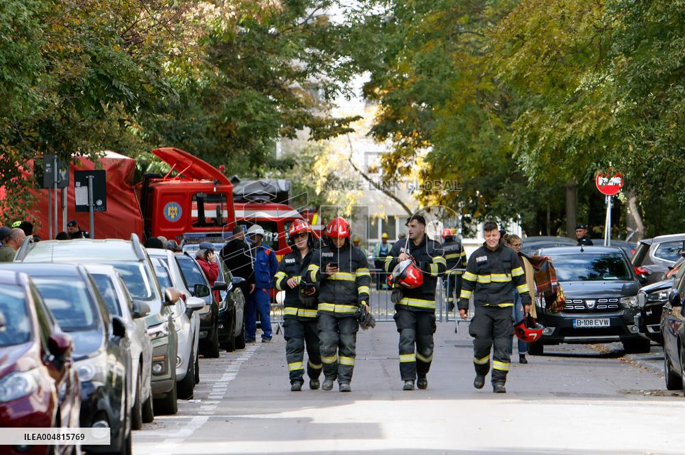 Explosion In An Apartment Block - Bucharest