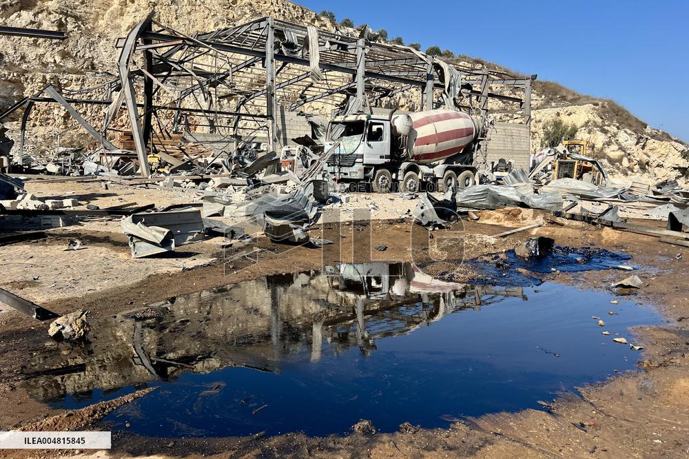 Aftermath of Israeli Strike - Lebanon