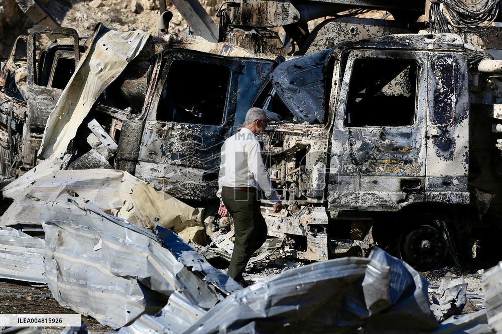 Aftermath of Israeli Strike - Lebanon