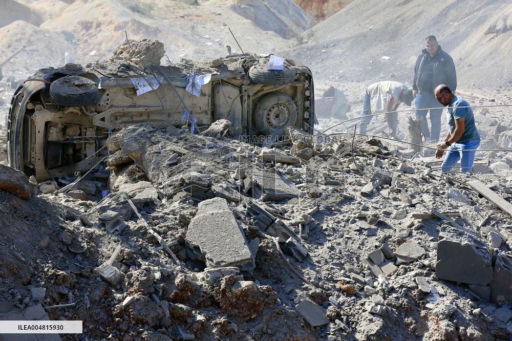 Aftermath of Israeli Strike - Lebanon