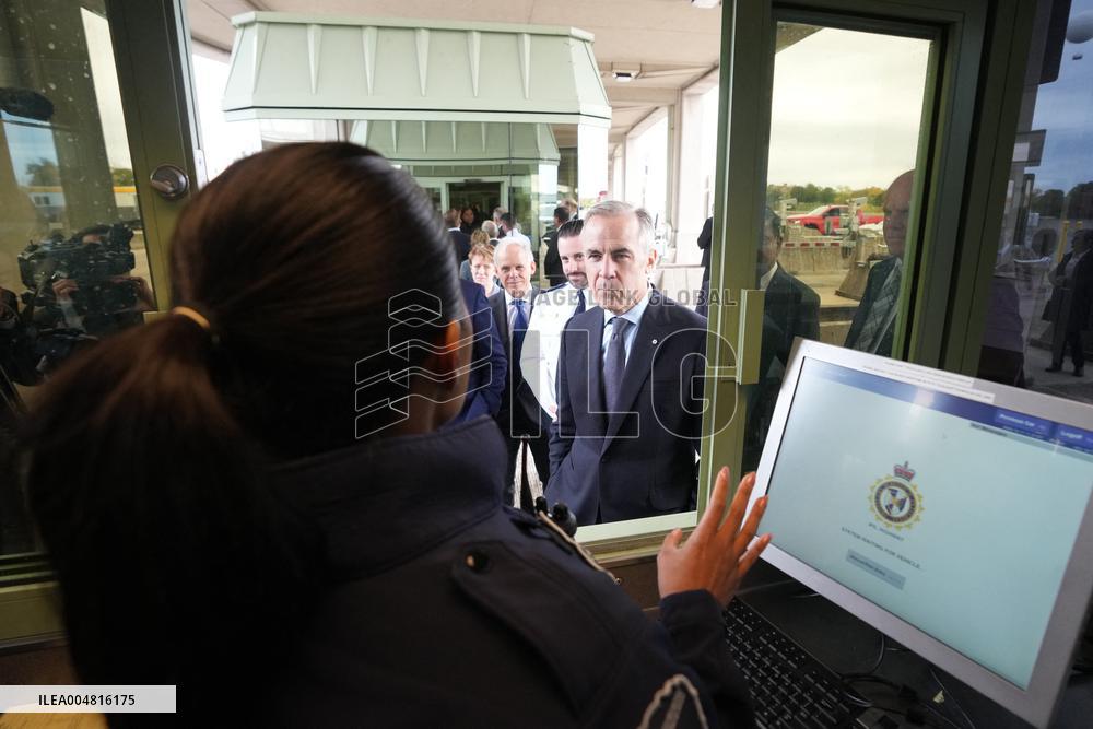 PM Mark Carney At Rainbow Bridge Border Crossing - Niagara Falls