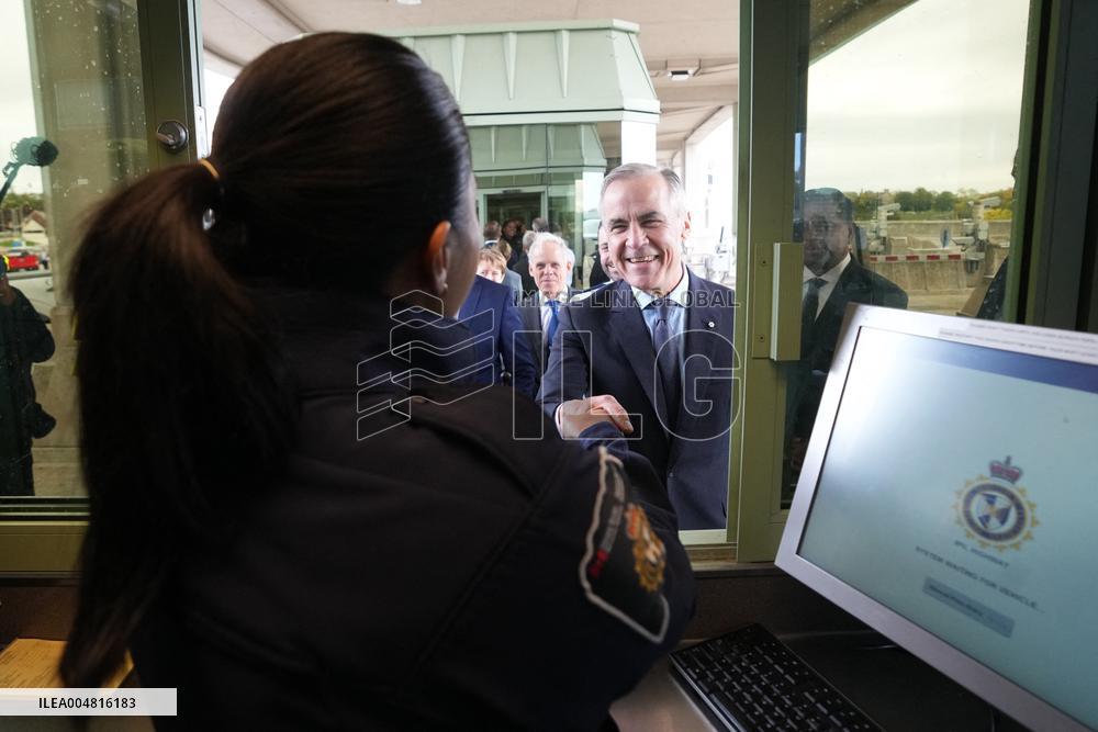 PM Mark Carney At Rainbow Bridge Border Crossing - Niagara Falls