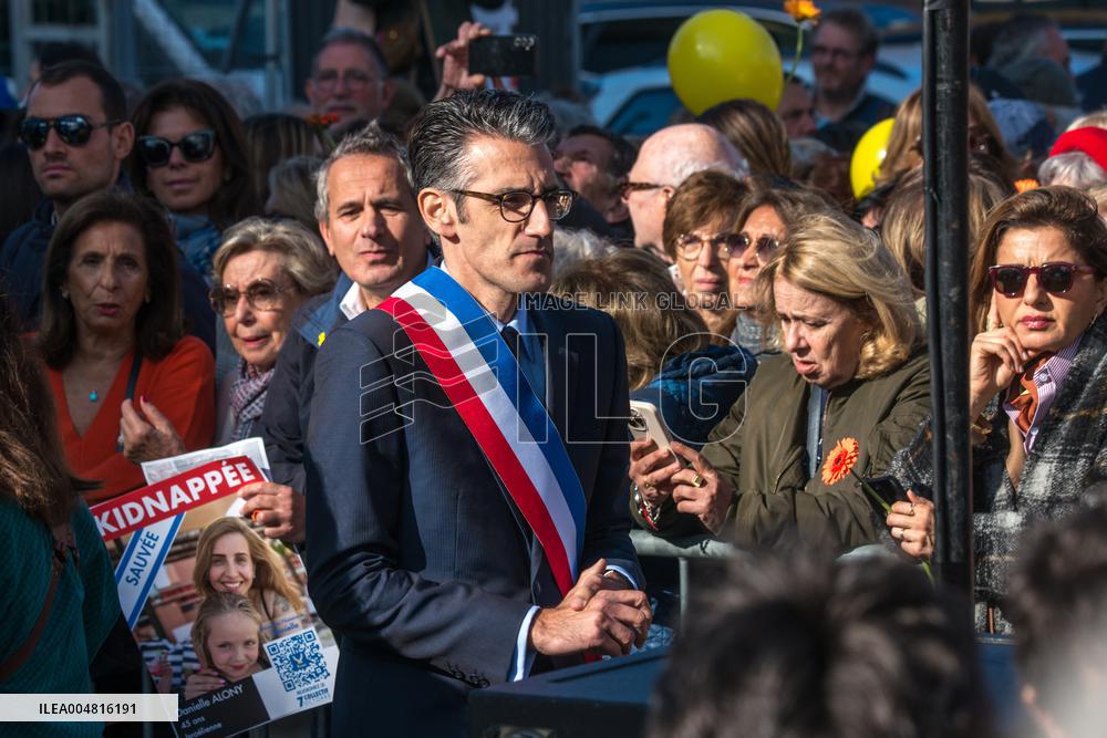 Rally Organized by The CRIF in Support of Israeli Hostages - Paris