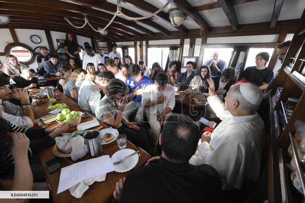 Pope Leo XIV Visits Med 25 Bel Espoir Ship - Rome