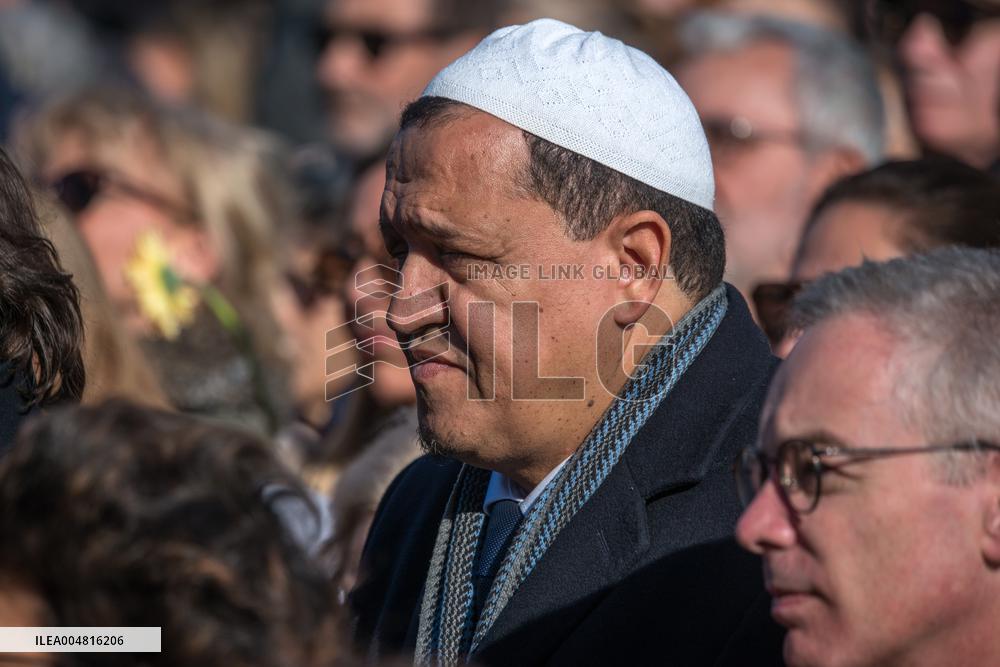 Rally Organized by The CRIF in Support of Israeli Hostages - Paris
