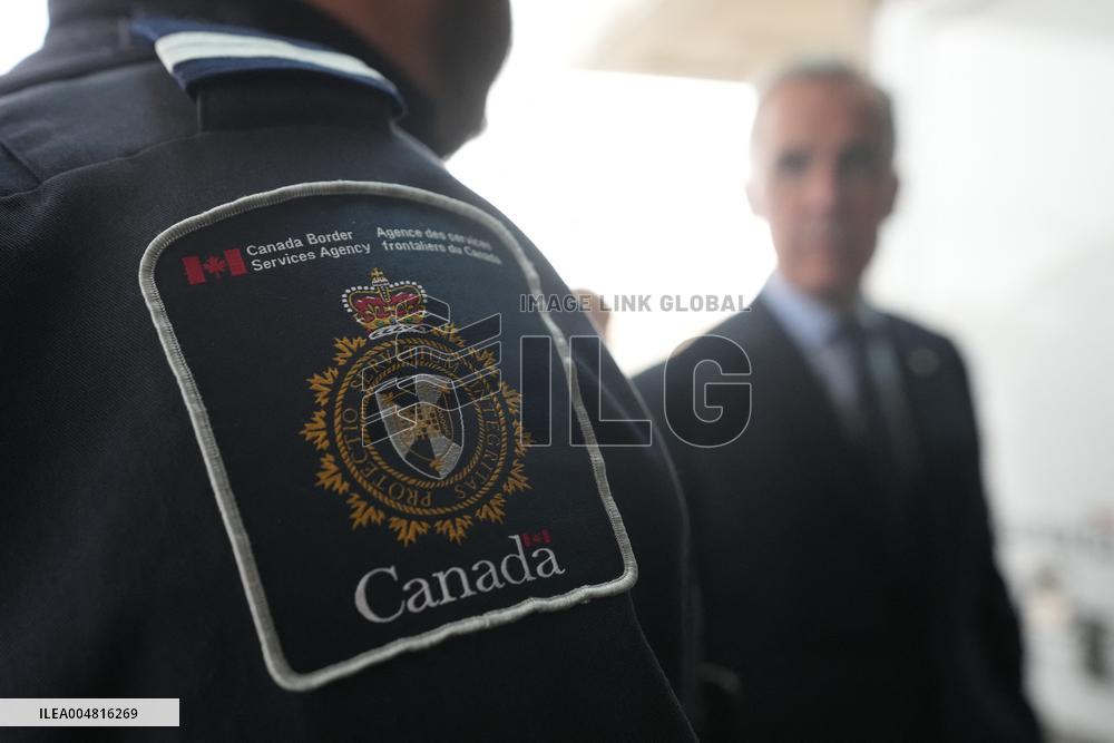 PM Mark Carney At Rainbow Bridge Border Crossing - Niagara Falls