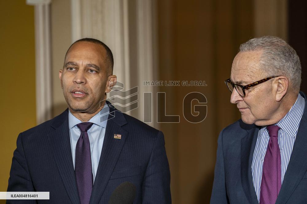 Schumer and Jeffries Press Conference on the Government Shutdown