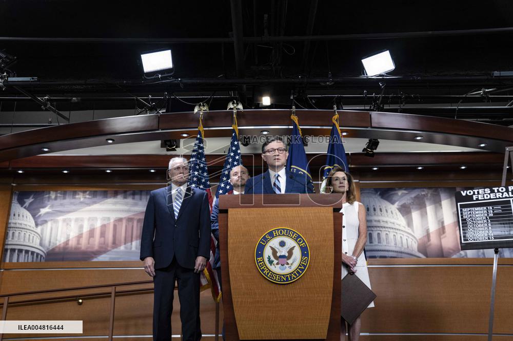 House Speaker Mike Johnson, R-La. daily   press conference on Capitol Hill,