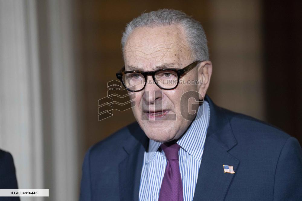 Schumer and Jeffries Press Conference on the Government Shutdown