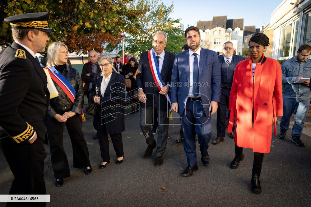 Vincent Jeanbrun visits sensitive HLM neighborhoods - Around Melun AJ