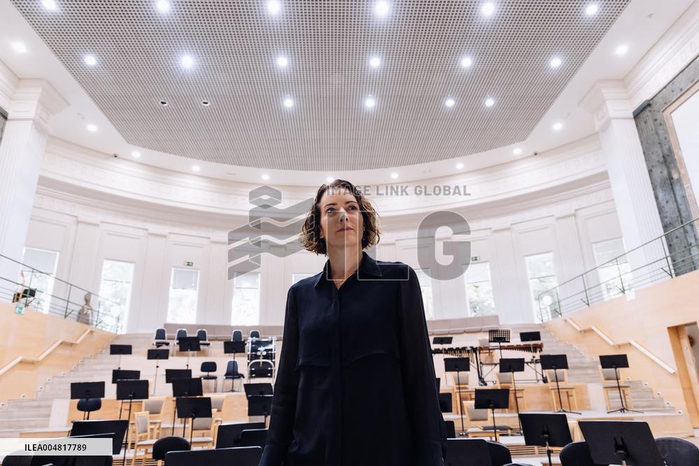 Portrait of Orchestra Conductor Alondra De la Parra