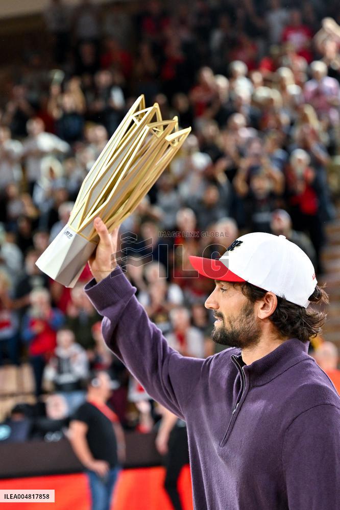 Valentin Vacherot Attends Euroleague Championship Match - Monaco