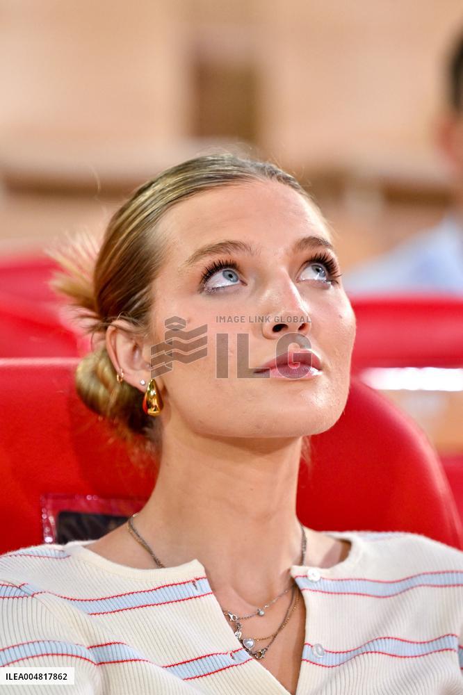 Valentin Vacherot Attends Euroleague Championship Match - Monaco