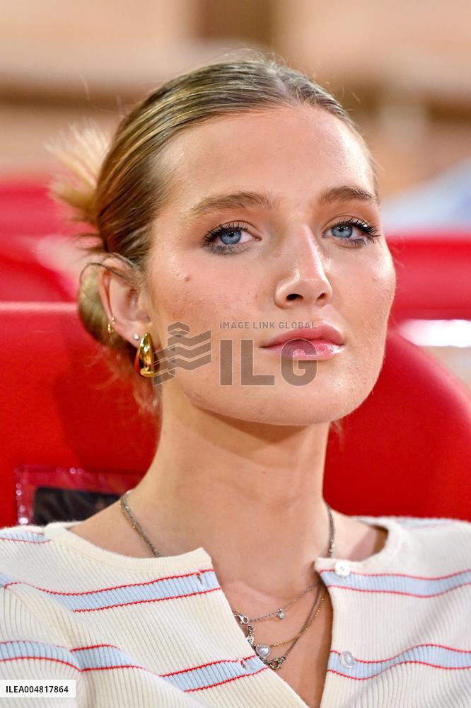 Valentin Vacherot Attends Euroleague Championship Match - Monaco