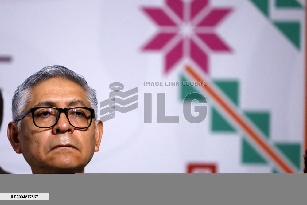 Mexican President Claudia Sheinbaum Holds Briefing Conference - Mexico