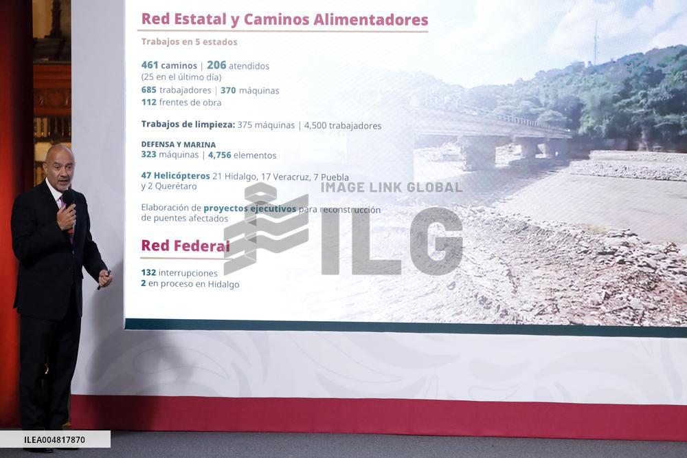 Mexican President Claudia Sheinbaum Holds Briefing Conference - Mexico