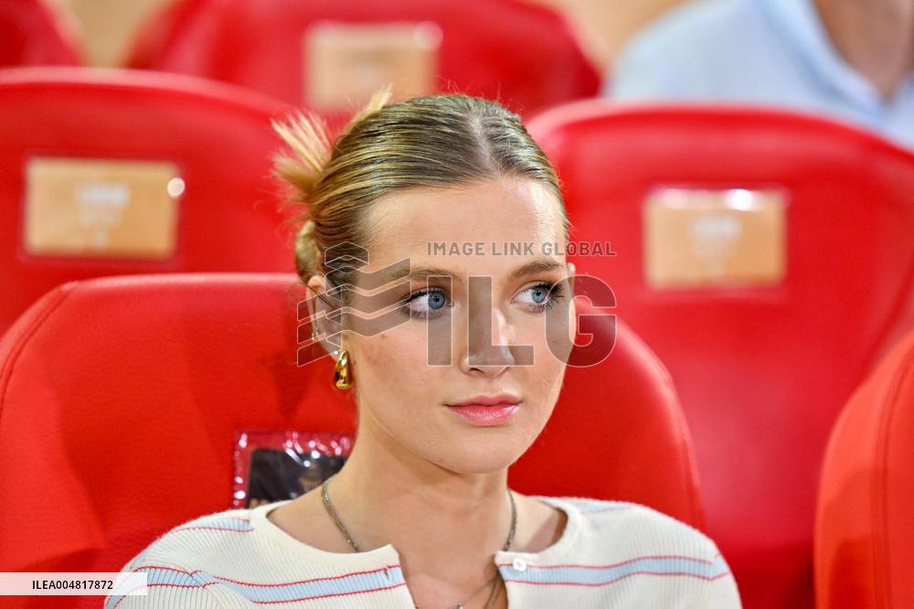 Valentin Vacherot Attends Euroleague Championship Match - Monaco