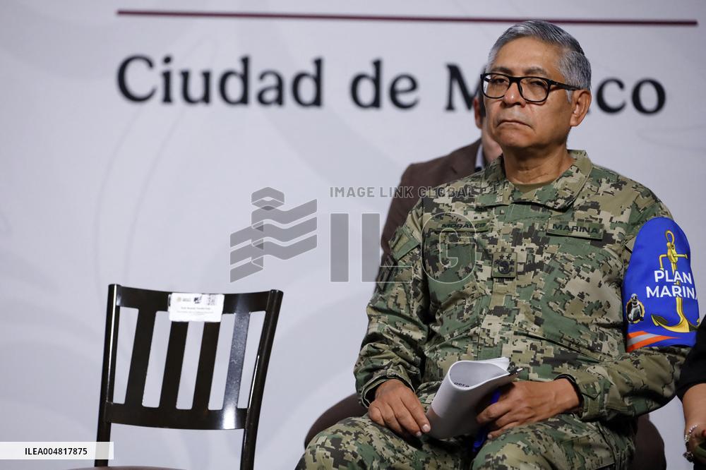 Mexican President Claudia Sheinbaum Holds Briefing Conference - Mexico