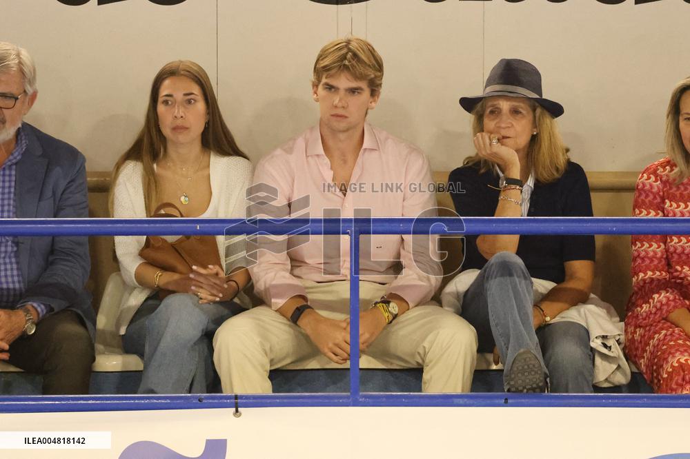 Elena de Borbon And Miguel Urdangarin Attend Asobal League - Guadalajara